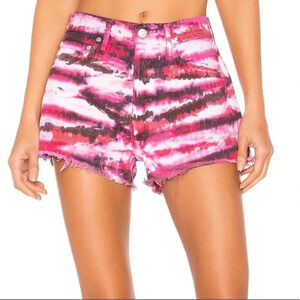 AGOLDE Parker Denim Shorts Envision Tie Dye 27 NWT